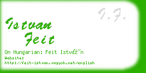 istvan feit business card